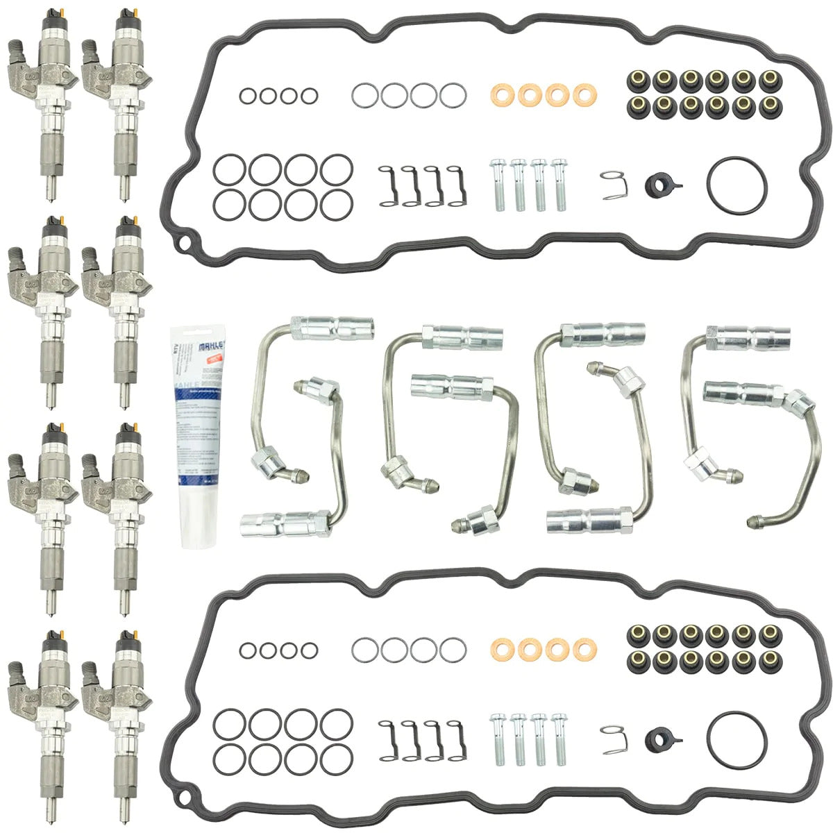 II 01-04 6.6L LB7 Duramax OE Bosch Reman Stock Injectors W/ Install Ki ...